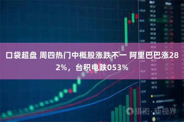 口袋超盘 周四热门中概股涨跌不一 阿里巴巴涨282%，台积电跌053%